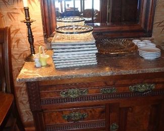 vintage marble topped wash stand