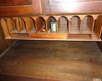 inside of desk/secretary