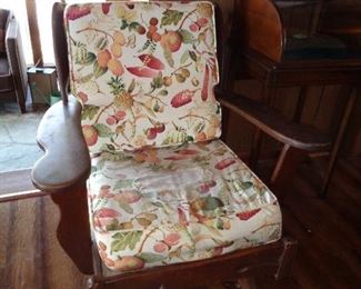 this spring rocker is great but needs new seat cushion covers