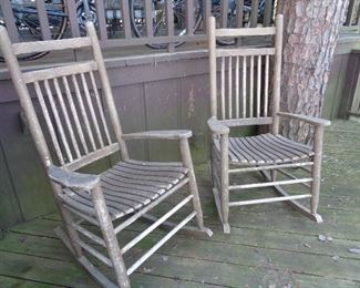 pair vintage rockers