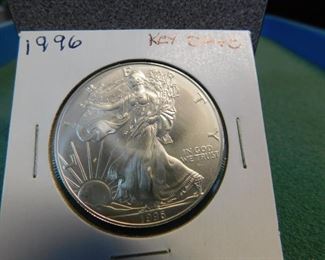 Lot 13. 1996 Silver Eagle(Key Date) 