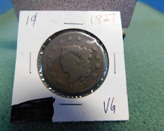 Lot 14. 1827 U.S. Large Cent
