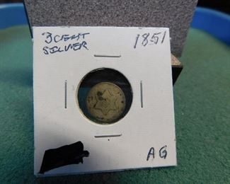 Lot 30. 1851 3 Cent Silver(AG)