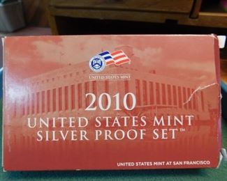 Lot 32. 2010 U.S. Mint Silver Proof Set