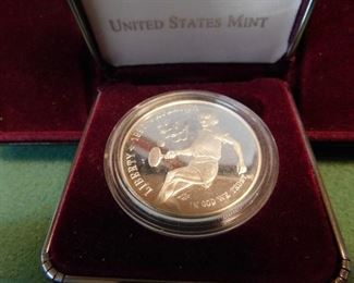 Lot 57. 1996 Atlanta Olympic Centennial Silver Dollar 