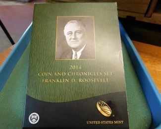 Lot 60. 2014 Franklin D. Roosevelt Chronicles Set(Stamps/Silver) 