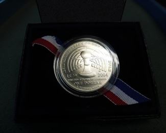 Lot 65. 2004 Thomas Edison Silver Dollar