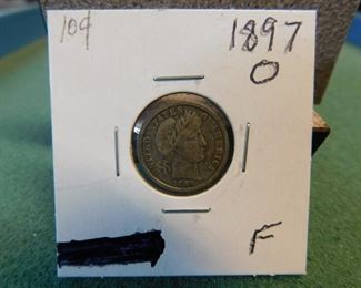 Lot 67. 1897-O Barber Dime