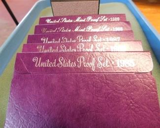 Lot 68. 1985-1989 U.S. Proof Sets