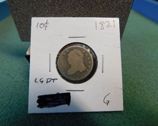 Lot 92. 1821 Capped Bust Dime