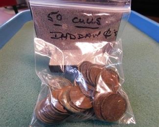 Lot 94. 50 Indian Head Pennies