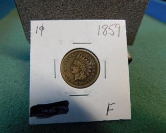 Lot 98. 1859 Indian Head Penny(F)