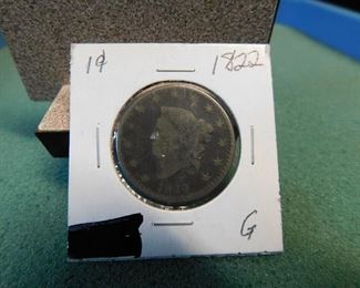 Lot 99. 1822 U.S. Large Cent(G)