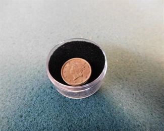 Lot 100. 1854 U.S. One Dollar Gold