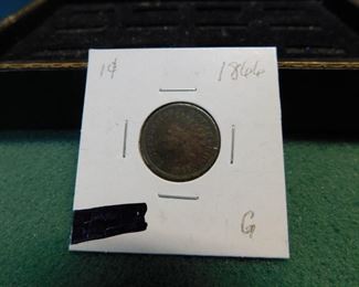 Lot 102. 1866 Indian Head Penny(G)