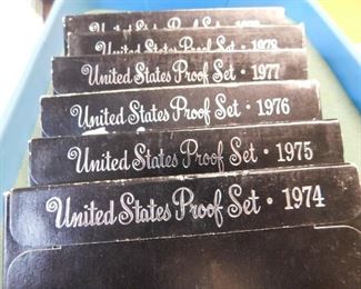 Lot 105. U.S. Proof Sets(1974-1979)