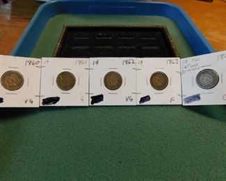 Lot 110. 1861-1864 Indian Head Penny Grouping