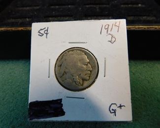 Lot 111. 1914-D Buffalo Nickel(G+)