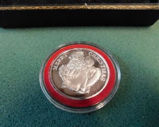 Lot 113. One Ounce Silver Christmas Round