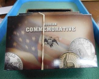 Lot 130. 1983-S Olympic, 1984-S Olympic, 1986-S Statue of Liberty, 1989-S Congressional and 1990-P Eisenhower Proof Sets