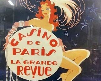 Vintage CASINO DE PARIS Framed Print
