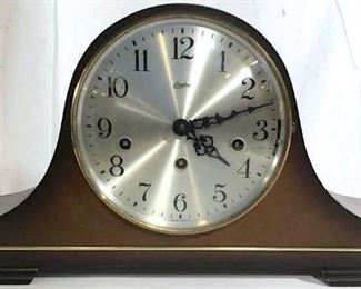 Vintage LINDEN Wooden German Mantel Clock
