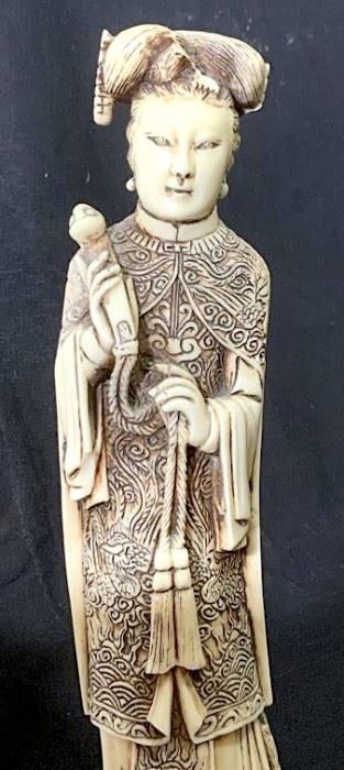 Asian Style Carved Resin Figure
