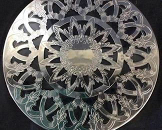 Decorative EALES 1779 Plated Glass Trivet, Italy

