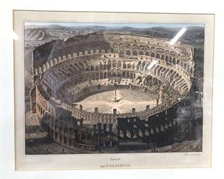 Vintage Engraving THE COLISEUM By M DUBOURG
