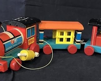 Vintage Fisher Price HUFFY PUFFY Toy Train
