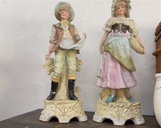 Beautiful high-quality antique German bisque figurines