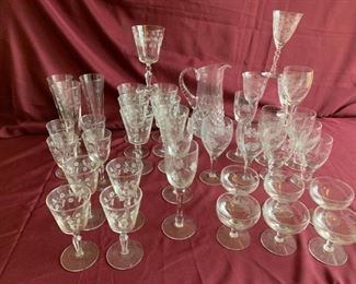 etched glassware