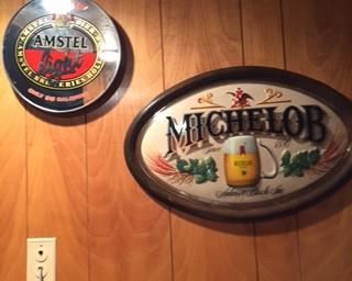 Vintage beer signs