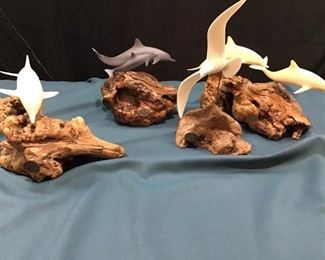John Perry Dolphin Sculptures