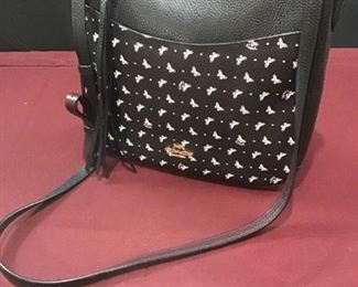 Leather Coach Crossbody Handbag