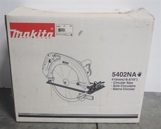 Makita 16-5/16" Circular Timber Saw Model 5402NA, With Manual And Hard Plastic Storage Base, In Box