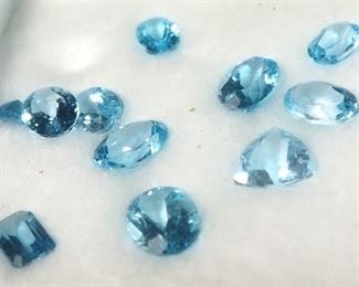 Gemstone Collection Includes Blue Topaz, Aquamarine, Blue Stones And More