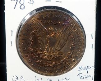 Morgan Silver Dollars, Includes 1885 With Toning, 1885 O, And 1886