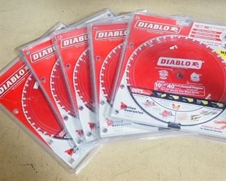Diablo 10-1/4" Saw Blades, 40-Tooth, Qty 6, New In Package