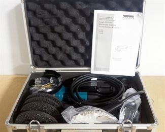 Makita 4-1/2" Angle Grinder Model 9557PB, With Manual, Extra Grinding Wheels And Safety Goggles, In Case, New