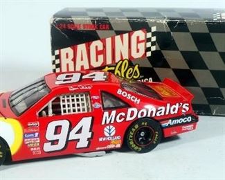 Bill Elliott #94 McDonalds 1:24 Diecast, Includes Blue Mac Tonight Ford Thunderbird, Red Ford Thunderbird And Winston Cup Red & White Ford Thunderbird