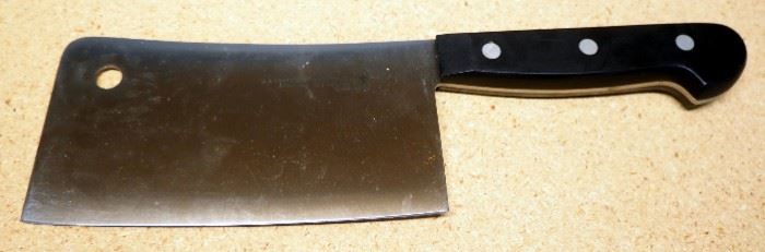 Village Blacksmith Cleaver With 8" Blade And J.A. Henckels International Cleaver With 6" Blade