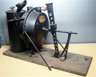 Antique Ruby Automatic Vacuum Cleaner Co Vacuum, 1907 Patent