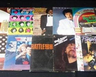 LP Albums Includes Rolling Stones, Zeppelin, Pink Floyd, Top Gun, Michael Jackson, Prince, Seger, U2, Tina Turner, Black Sabbath, Lionel Richie & More