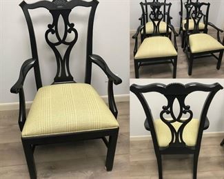 Set of 4 Ethan Allen Chippendale Chairs