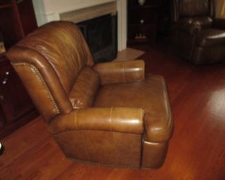 Bradington Young Leather Tufted Recliners (two)
