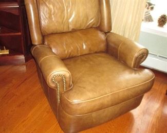 Bradington Young Leather Tufted Recliners (two)

