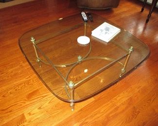 Glass & Brass Table