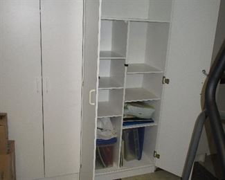 Shelving ~ White Cabinet Storage Great For Any Room