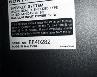 Sony SS-B3000 Speakers